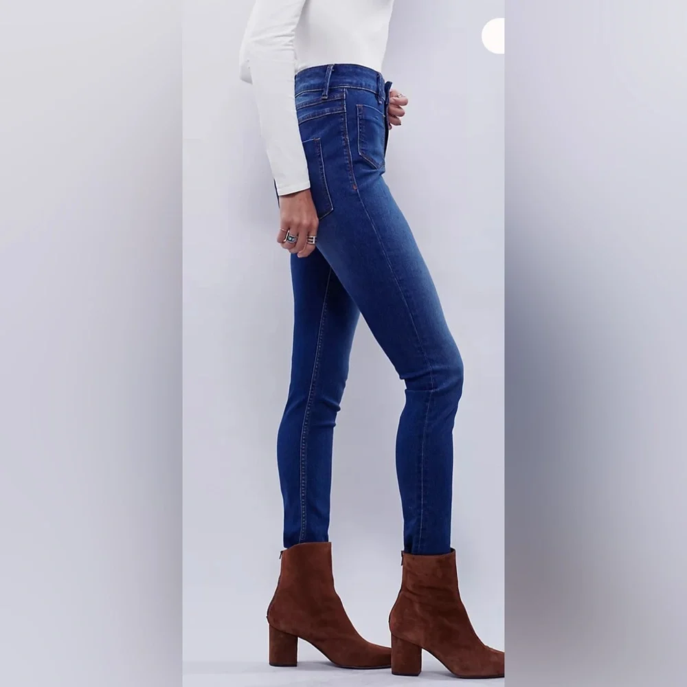 Free People Jeans 30 Beverly High Rise Skinny Women's‎ Patch Pockets
